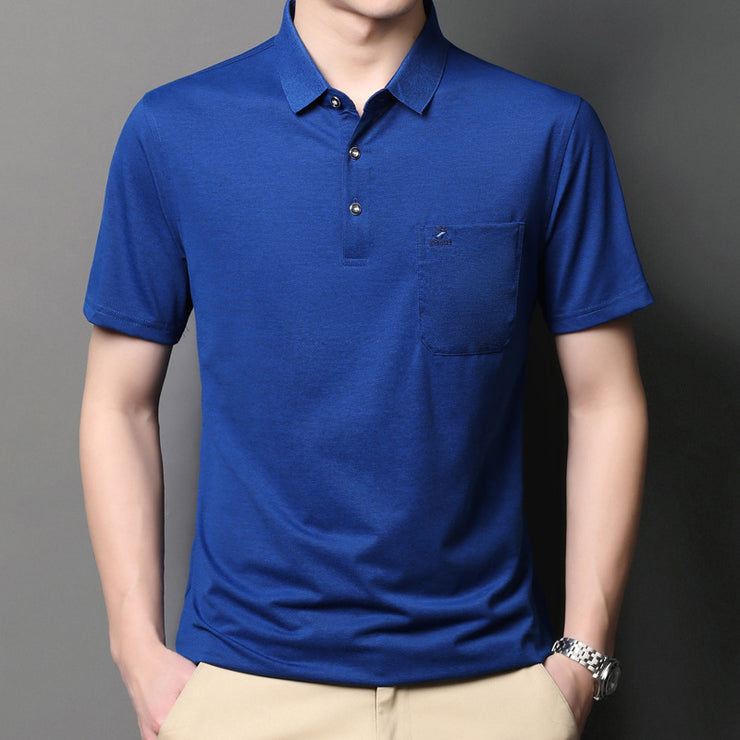 View details for Short-sleeved Solid Color T-shirt Polo Shirt T-shirt